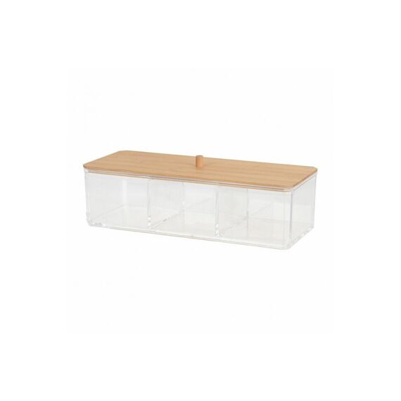 Make Up Organiser Ps Met Bambou - 23X9.5X6.5Cm