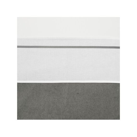Meyco Laken Wieg 75x100cm Wit Bies Grijs
