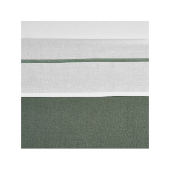 Meyco Laken Wieg 75x100cm Wit Bies Velvet Forest Green