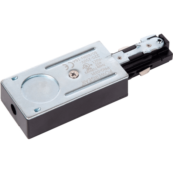 Lucide Track  Single Power Supply 1-Fase Railsysteem/ Railverlichting Single Co Zwart (Uitbreiding)