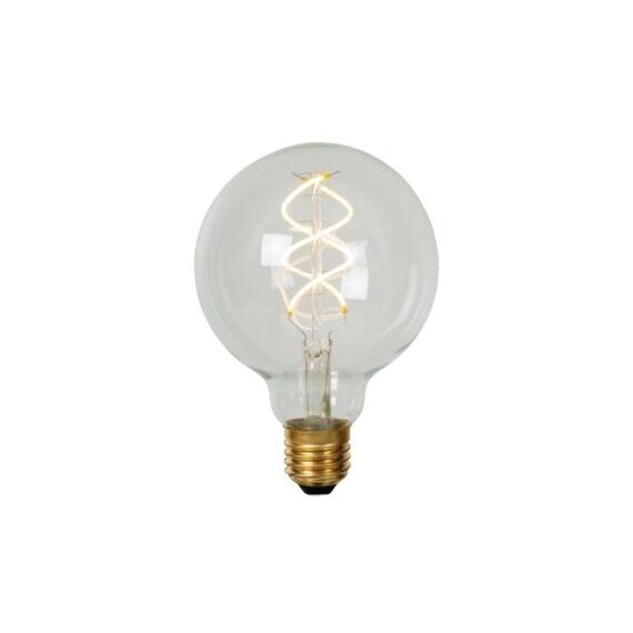 Lucide G95 Filament Lamp Ø 9,5 Cm Led Dimbaar E27 1X4,9W 2700K Transparant