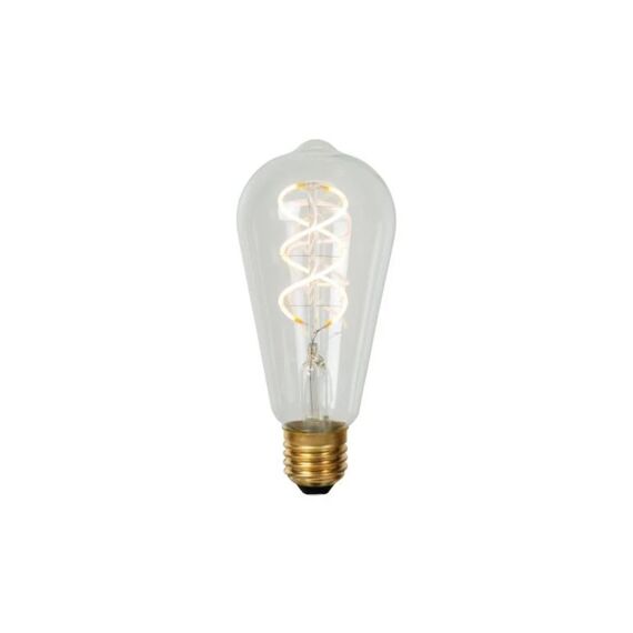 Lucide St64 Filament Lamp Ø 6,4 Cm Led Dimbaar E27 1X4,9W 2700K Transparant