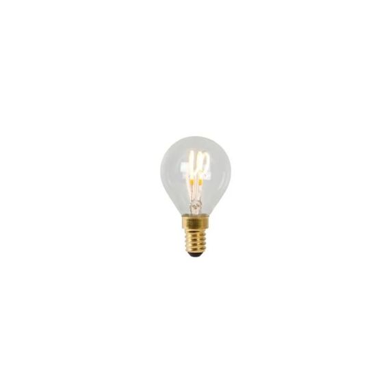 Lucide P45 Filament Lamp Ø 4,5 Cm Led Dimbaar E14 1X3W 2700K Transparant