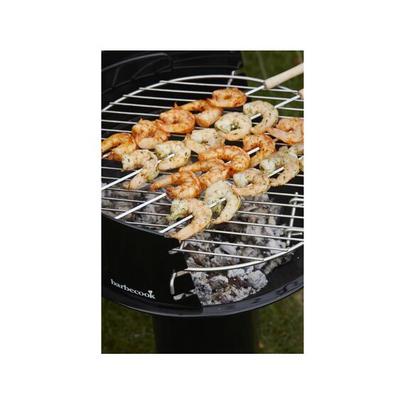 Barbecook Set Van 4 Spiesen Uit Chroom En Rubberhout 43Cm