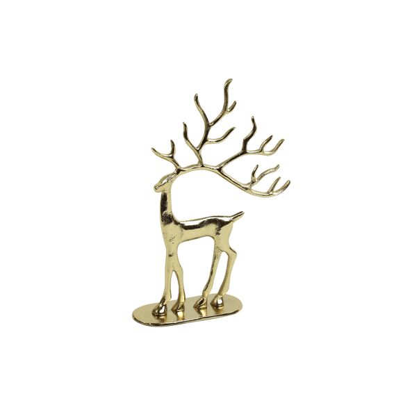 Ornament Hert Brennan M Goud L6,5B21H32,5Cm