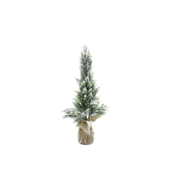 Tree Snow In Jute Base 61Cm Snow