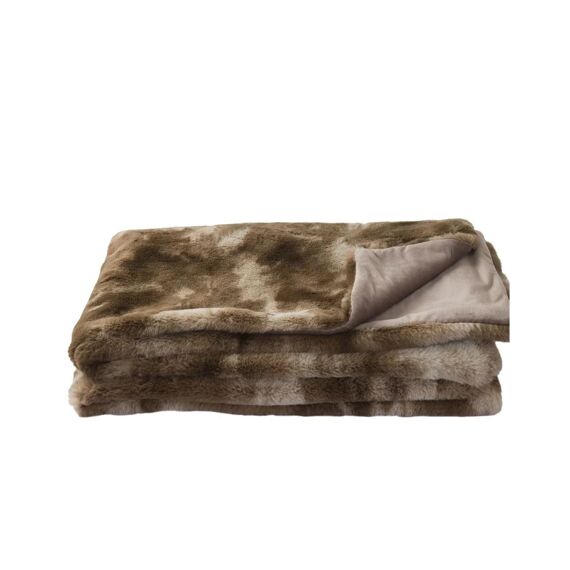 Plaid Cozy Fake Fur 130X170Cm Brown