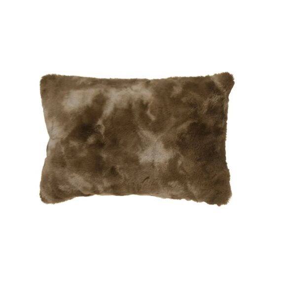 Cushion Cozy Fake Fur 40X60Cm Brown