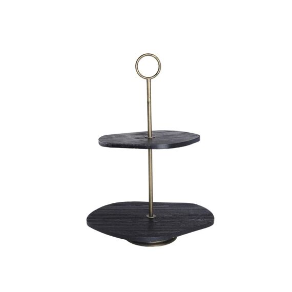 Serving Stand Amqui Kd 59Cm Black/Gold