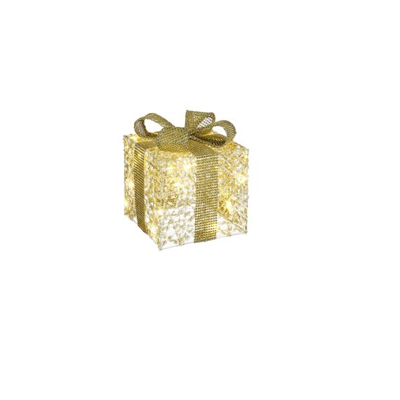 Cadeau Goud 20 Led L20Xb20Xh24Cm