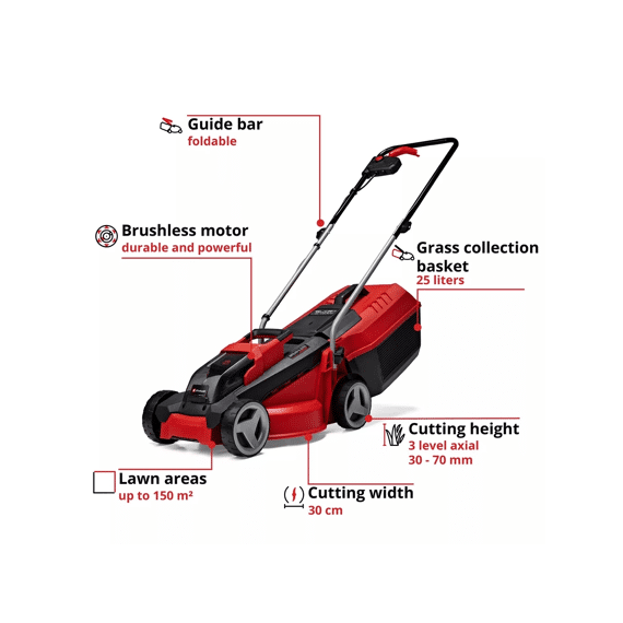 Einhell Accu Grasmaaier Ge-cm 18/30 Inc 1 Accu