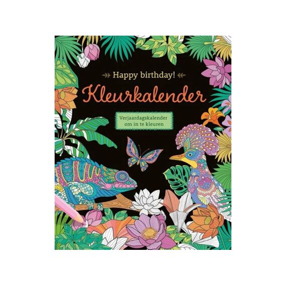 Happy Birthday! Kleurkalender - Tropical