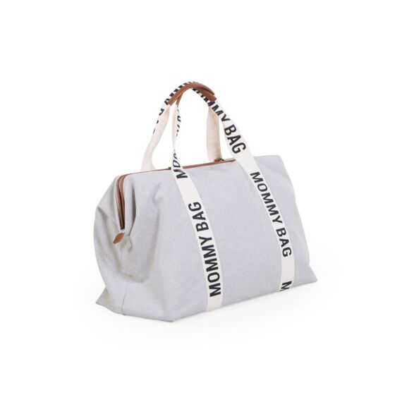 Childhome Mommy Bag Large Signature Canvas Off White