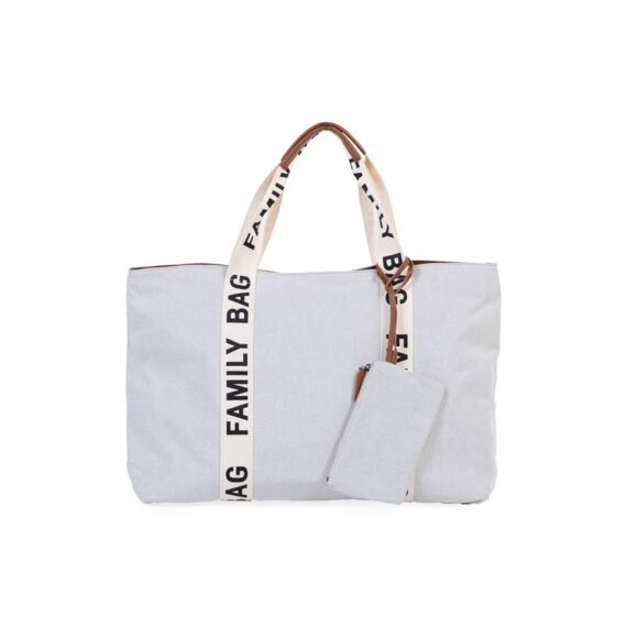 Childhome Family Bag Signature Canvas Off White