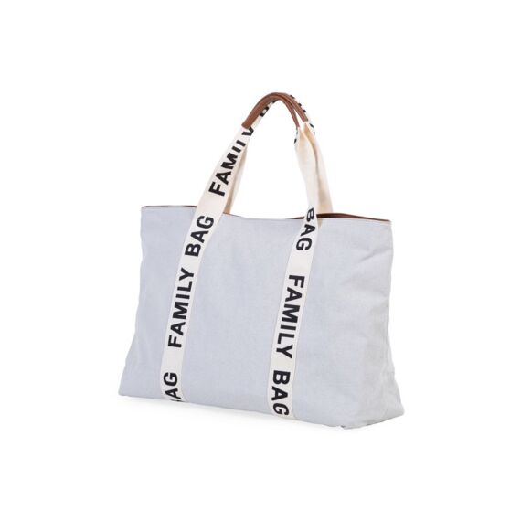 Childhome Family Bag Signature Canvas Off White