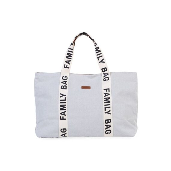 Childhome Family Bag Signature Canvas Off White