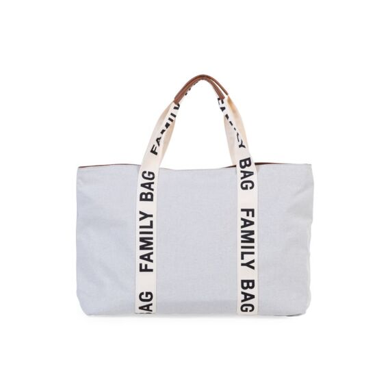 Childhome Family Bag Signature Canvas Off White