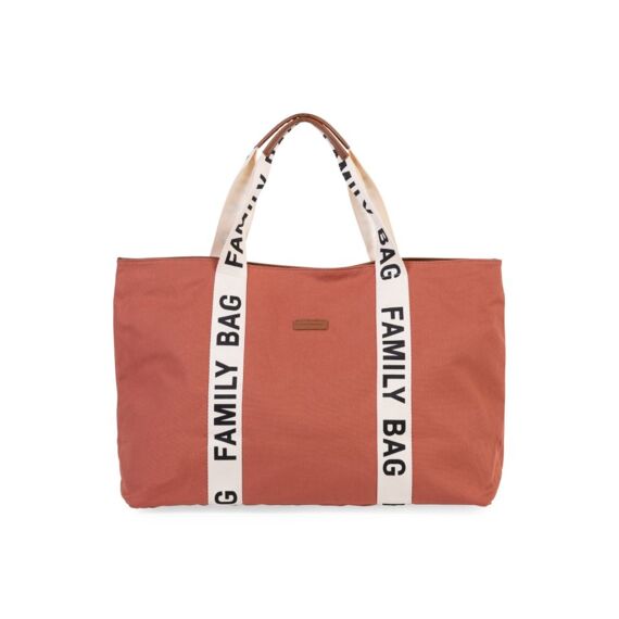 Childhome Family Bag Signature Canvas Terracotta