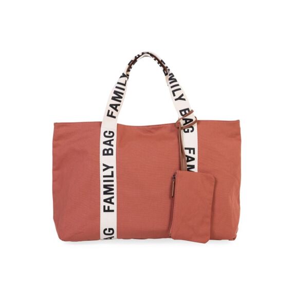 Childhome Family Bag Signature Canvas Terracotta