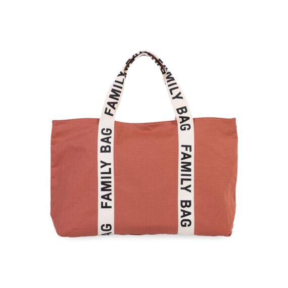 Childhome Family Bag Signature Canvas Terracotta