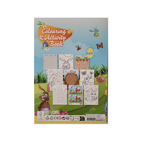 Pasen Kleur- En Activiteitenboek A4 64 Pagina's