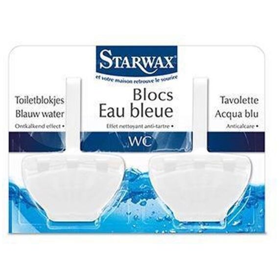 Starwax Wc-Reinger Blok Blauw Water 2X40Gr