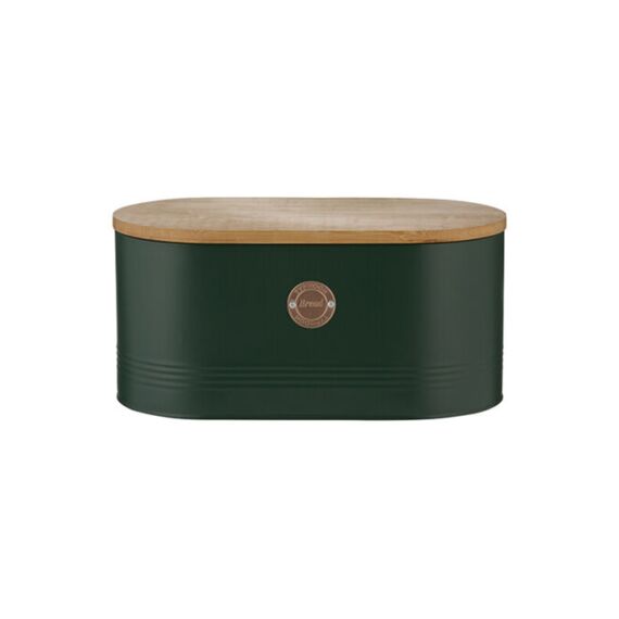 Typhoon Living Green Broodtrommel Uit Carbonstaal Donkergroen 34X18X20Cm