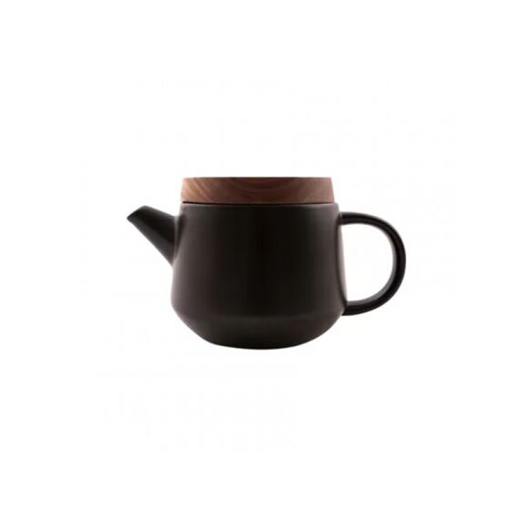 Point-Virgule Theepot Uit Aardewerk Met Deksel Acacia Zwart 600Ml