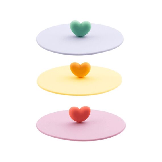Dotz Deksel Silicone Multicolor Hart Dia. 12Cm