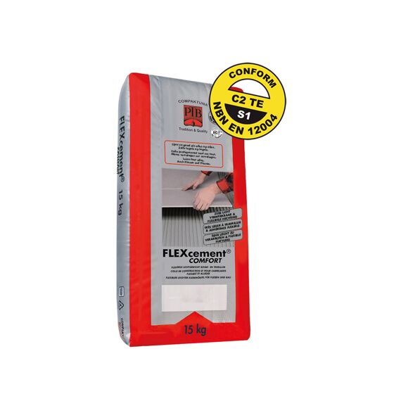 Ptb Flexcement Comfort Flexibele Bouw- En Tegellijm Grijs 15Kg