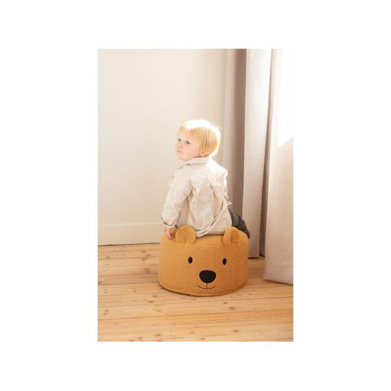 Childhome Teddy Beer Poef 40Cm Beige