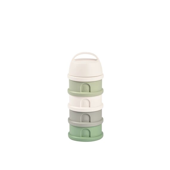 Beaba Stapelbare Doseerdozen 4 Compartimenten Cotton White/Sage Groen