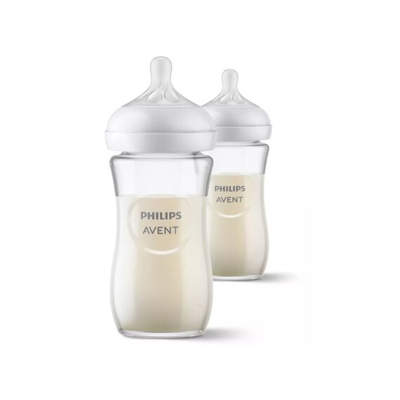 Avent Natural 3.0 Zuigfles 240 Ml Glas Duo