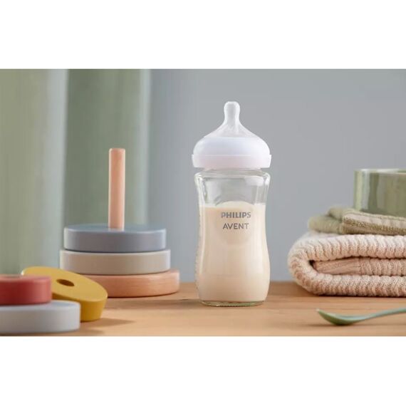 Avent Natural 3.0 Zuigfles 240 Ml Glas Duo