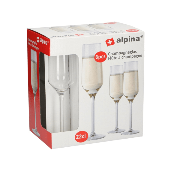 Champagneglas 22Cl 6St