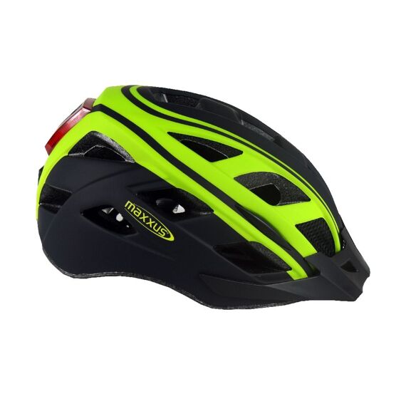 Maxxus Helm Urban Light Grijs/Geel 58-61 Cm