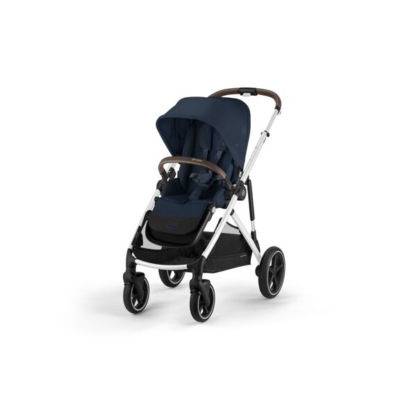 Cybex Gazelle S Wandelwagen Zilver Frame Met Zitting Ocean Blue/ Navy Blue