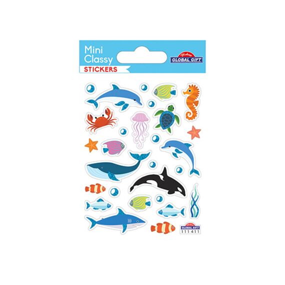 Sticker 111 411 Zeedieren