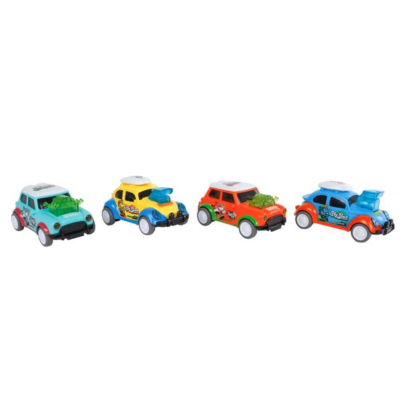 Roadblasters Stunt Car Frictie 4 Assortie 12Cm