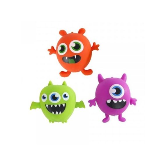 Monster Knijpballen 6Cm 3 Assortie