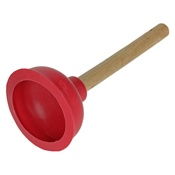 Ontstopper TPE Dia 11 cm Hout rood