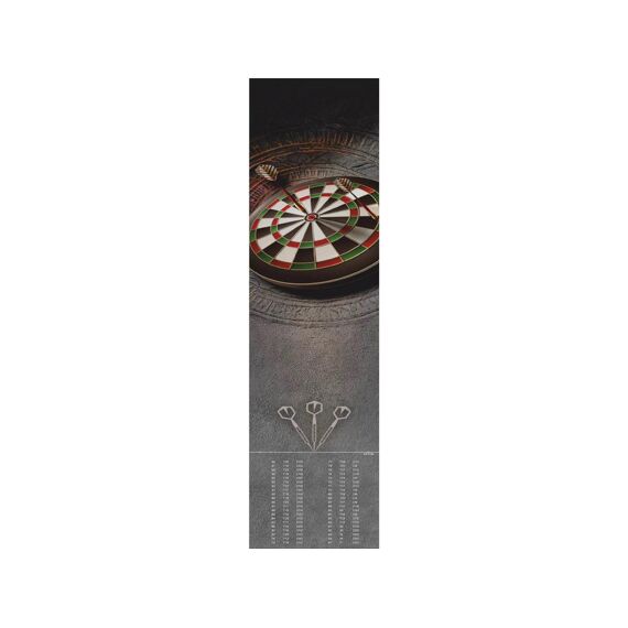 Deco-Star Dartsmat Bulls Eye Grijs 60X300Cm