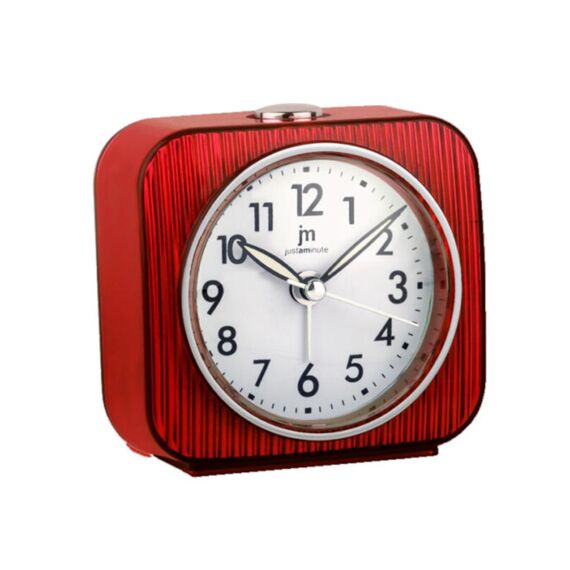 Just A Minute Alarmklok/Wekker Retro Look Rood