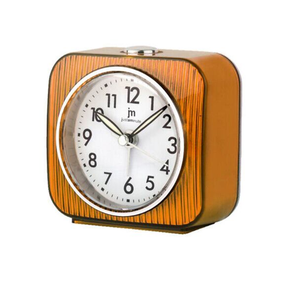 Just A Minute Alarmklok/Wekker Retro Look Oranje