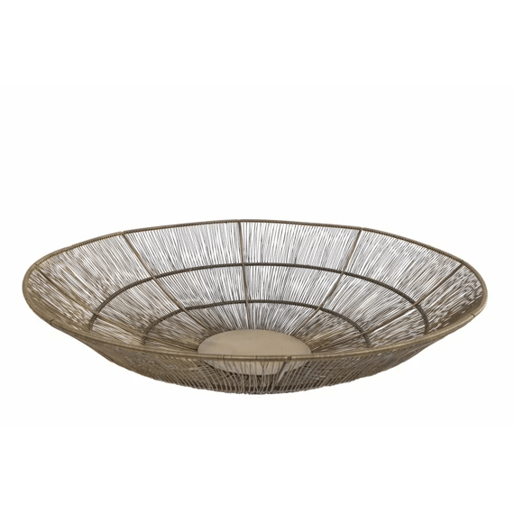 Schaal Haley Oud Goud Metaal 45X45X10Cm