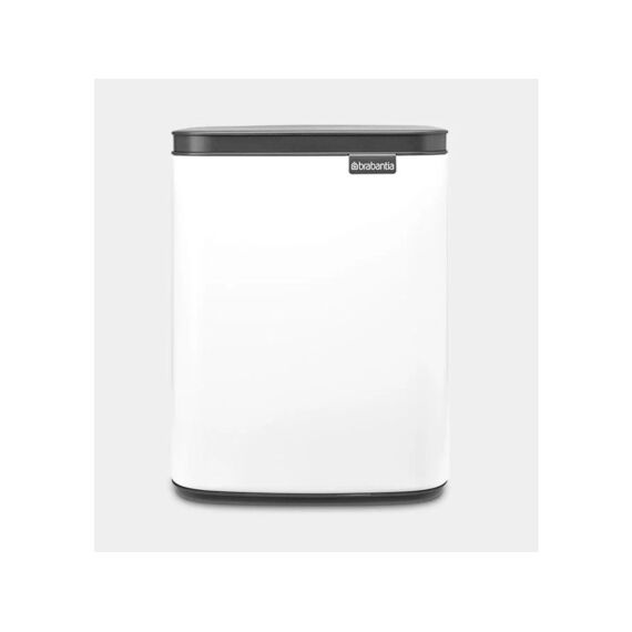 Bo Afvalemmer 7L Met Kunststof Binnenemmer White