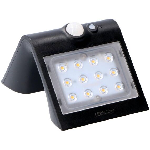 Led Solar Mot. Detec 200Lm 1.5W 3000K Ip65 Black