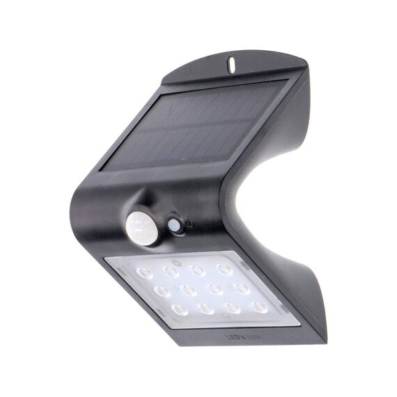 Led Solar Mot. Detec 200Lm 1.5W 3000K Ip65 Black