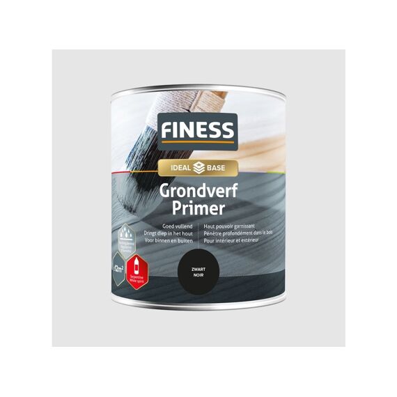 Finess Grondverf 750 Ml Zwart