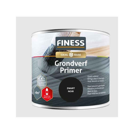 Finess Grondverf 250 Ml Zwart